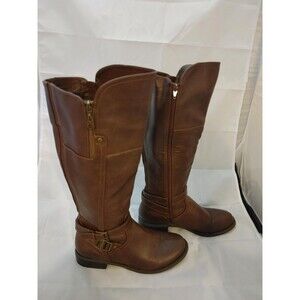 Guess Ladies Brown Riding Boots-Size 9